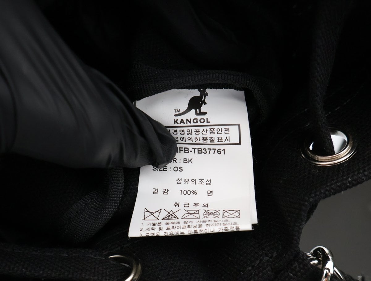 (새상품) 캉골 캔버스 복조리 블랙 버킷백 미니 크로스백 상세 이미지 9