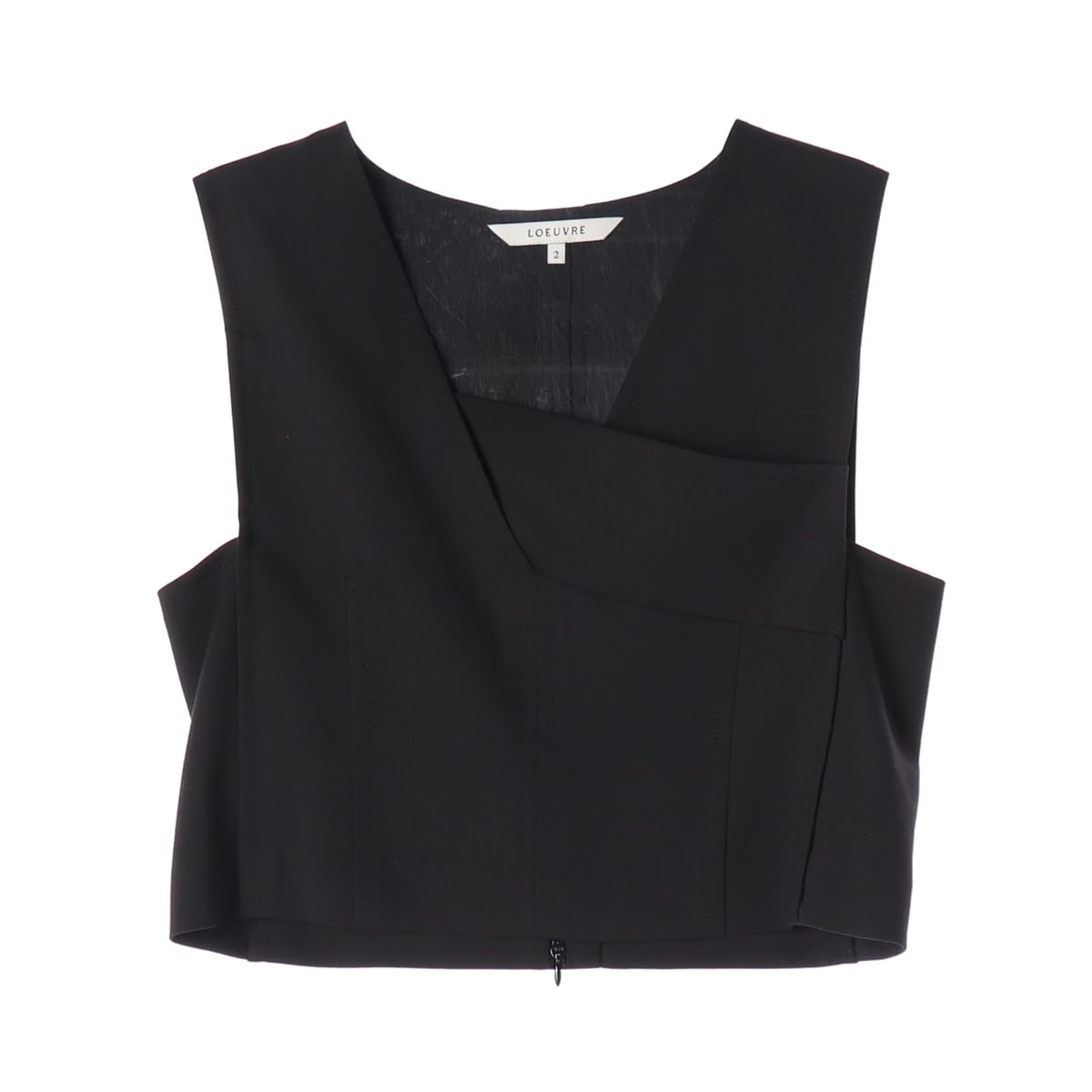 루에브르 22SS Asymmetric 오버랩 베스트 상세 이미지 1