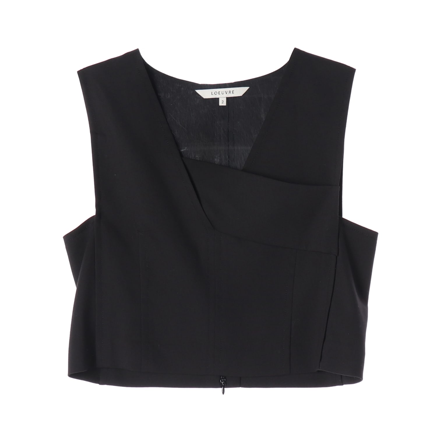 루에브르 22SS Asymmetric 오버랩 베스트 이미지 1