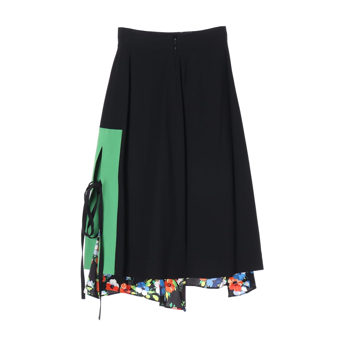 엠에스지엠 MSGM 플로럴 레이어드 실크 블렌드 스커트 상세 이미지 2