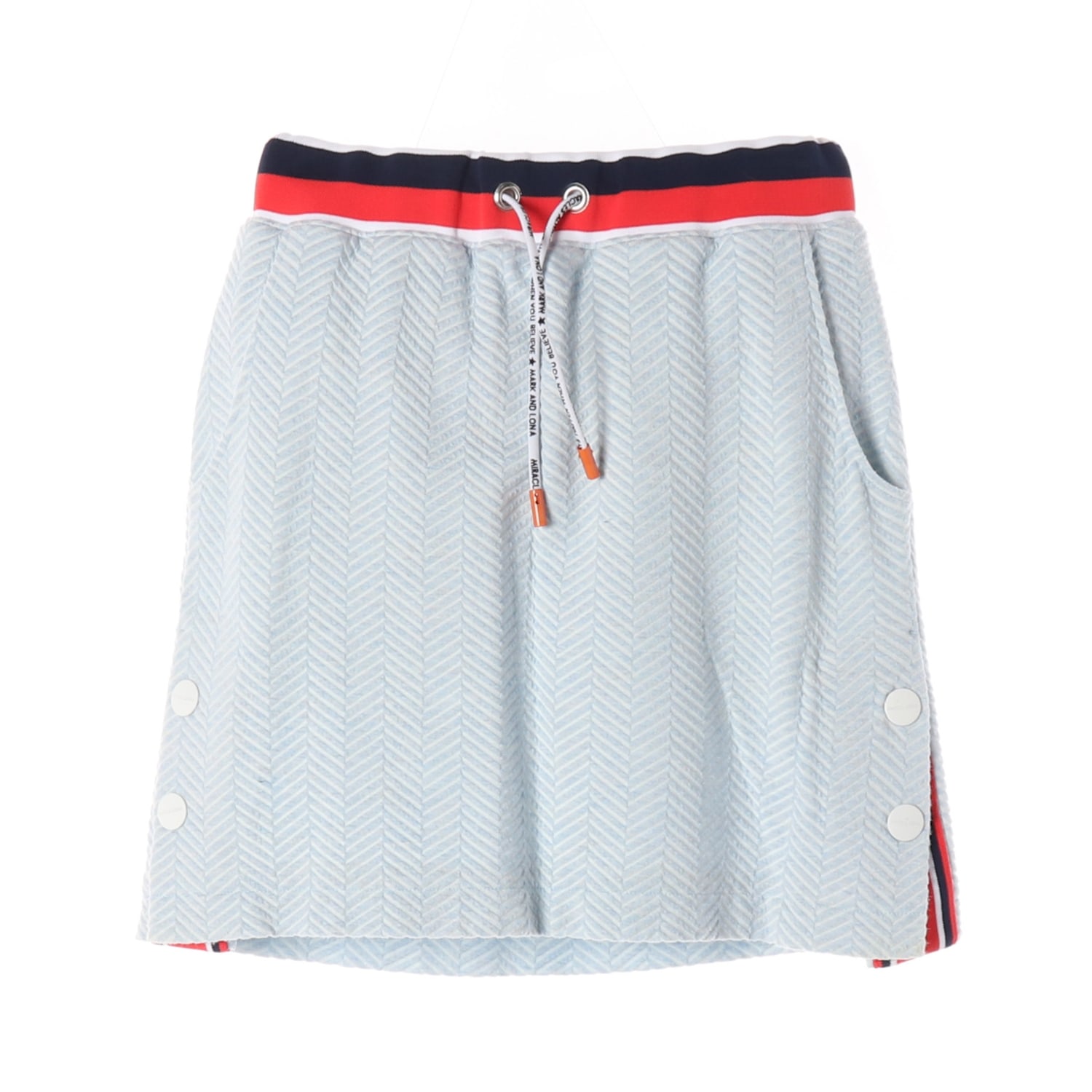 마크앤로나 헤링본 패턴 밴딩 미니 골프 스커트 이미지 1