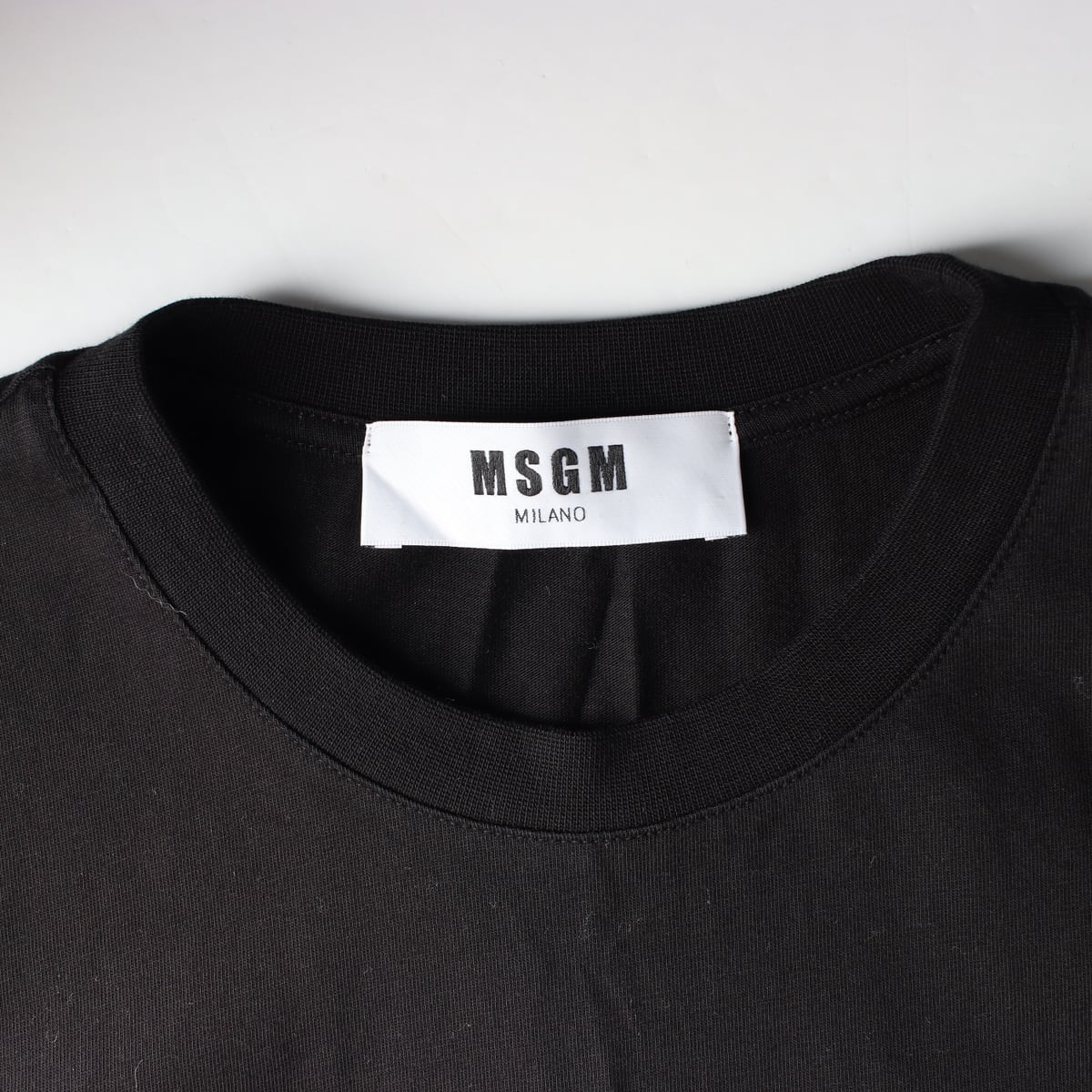엠에스지엠 MSGM 박스 로고 반팔 티셔츠 블랙 상세 이미지 3