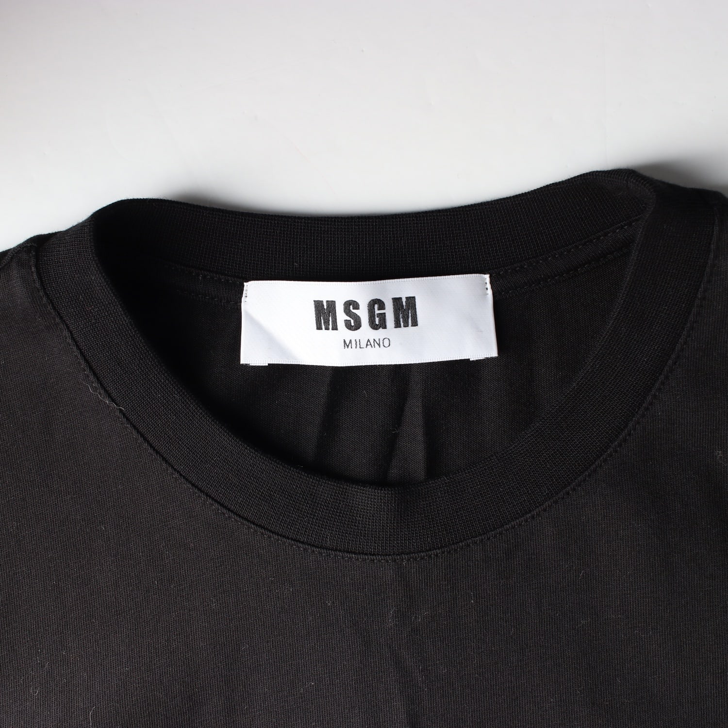 엠에스지엠 MSGM 박스 로고 반팔 티셔츠 블랙 이미지 3