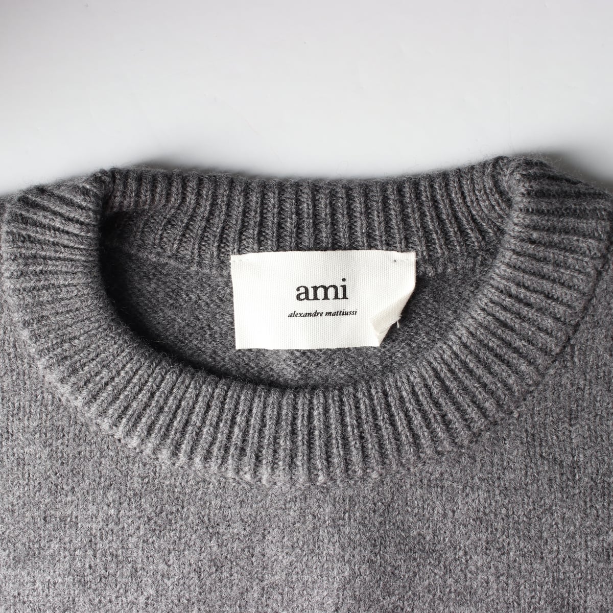 아미 ami 21FW 버진 울 100% 빅 하트 로고 니트 상세 이미지 3
