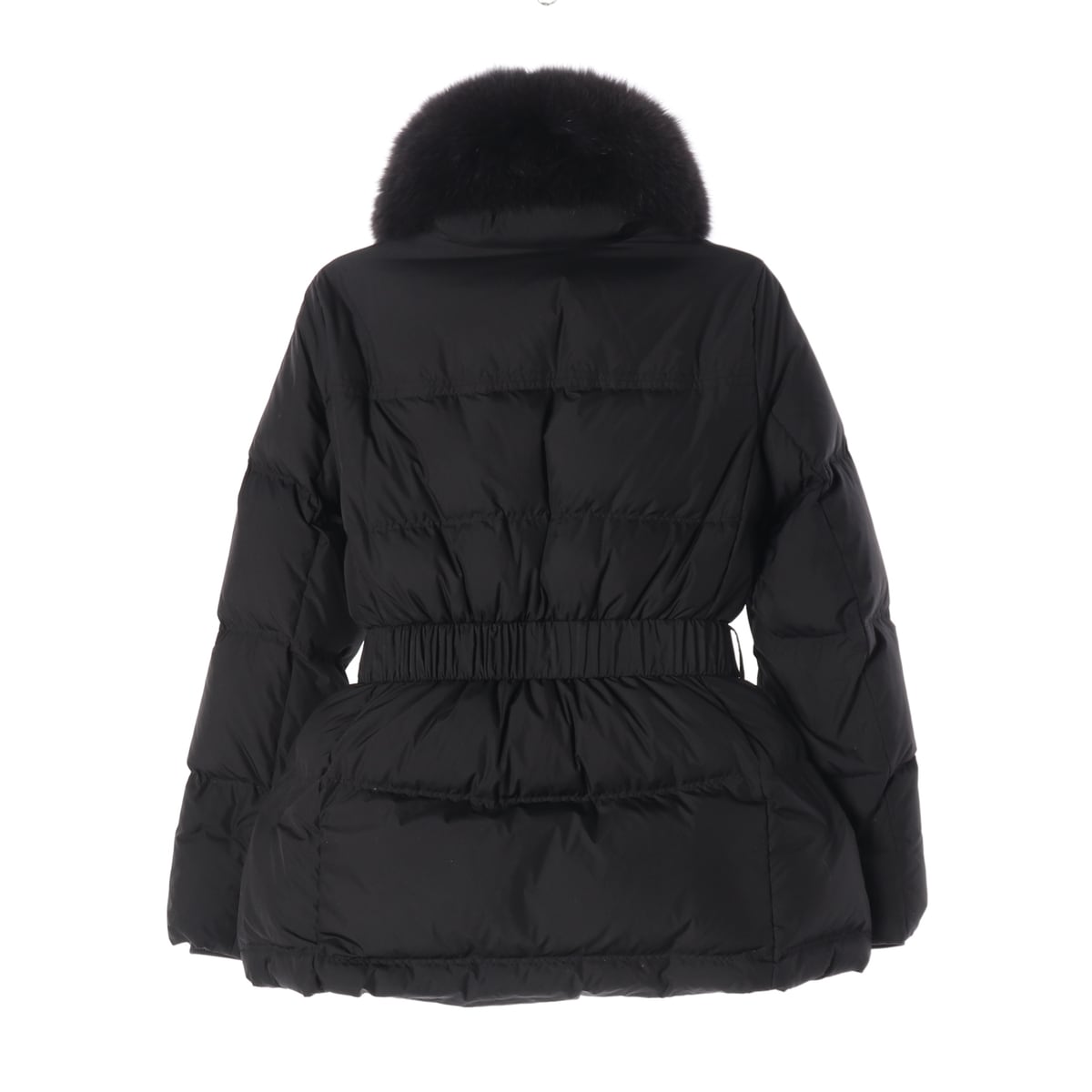 주크 22FW 천연모피 여우 퍼 구스다운 벨트 벨티드 숏 패딩 상세 이미지 2