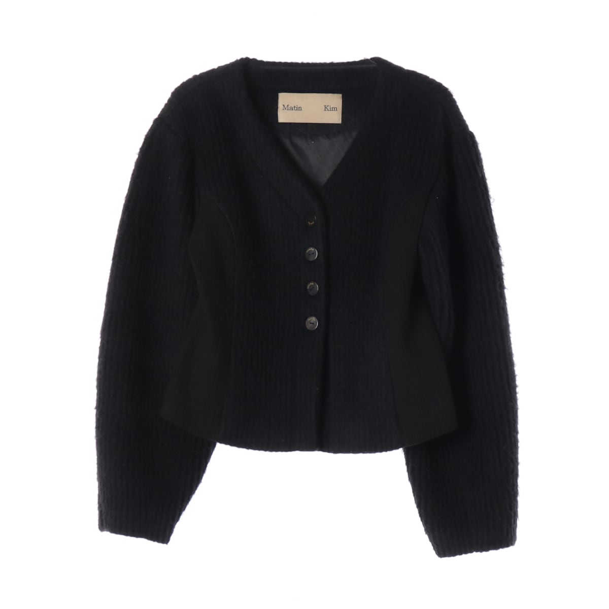 마뗑킴 21FW 크롭 울 블렌드 니트 가디건 재킷 상세 이미지 1