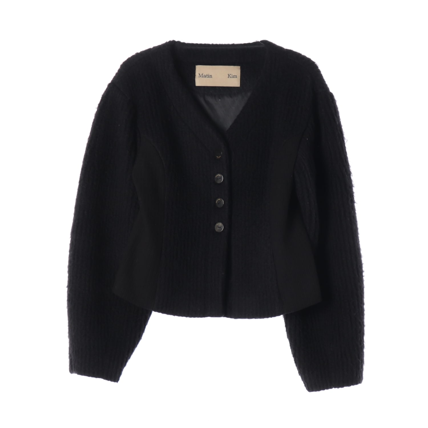 마뗑킴 21FW 크롭 울 블렌드 니트 가디건 재킷 이미지 1