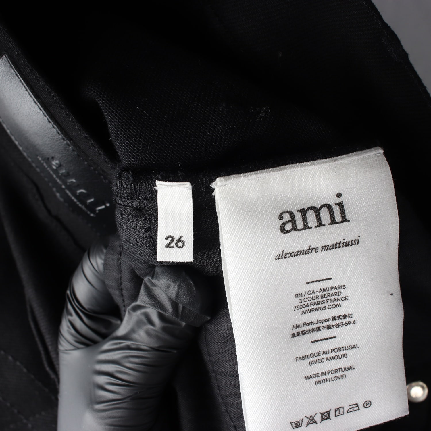 아미 ami 블랙 슬림 크롭 데님 팬츠 이미지 4