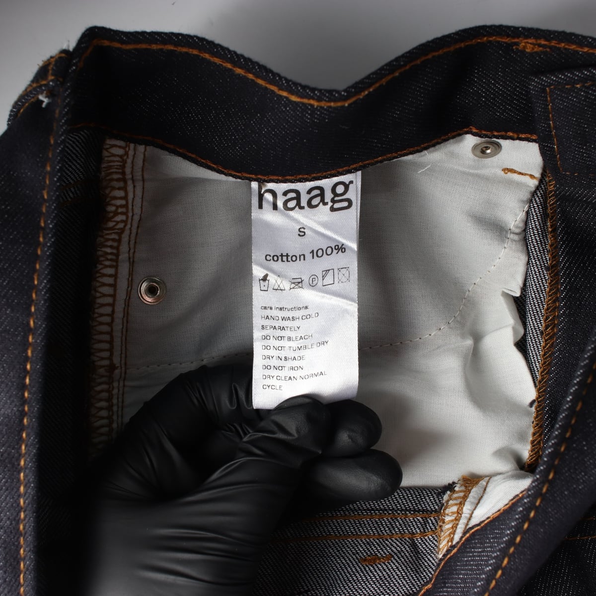 헤이그 haag 생지 데님 스트레이트 팬츠 청바지 상세 이미지 4