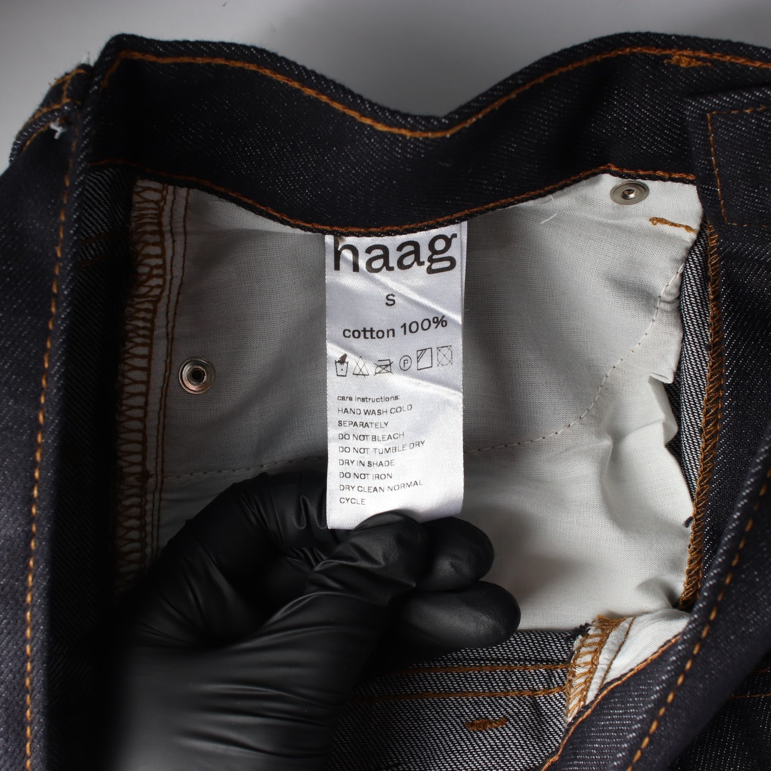 헤이그 haag 생지 데님 스트레이트 팬츠 청바지 이미지 4