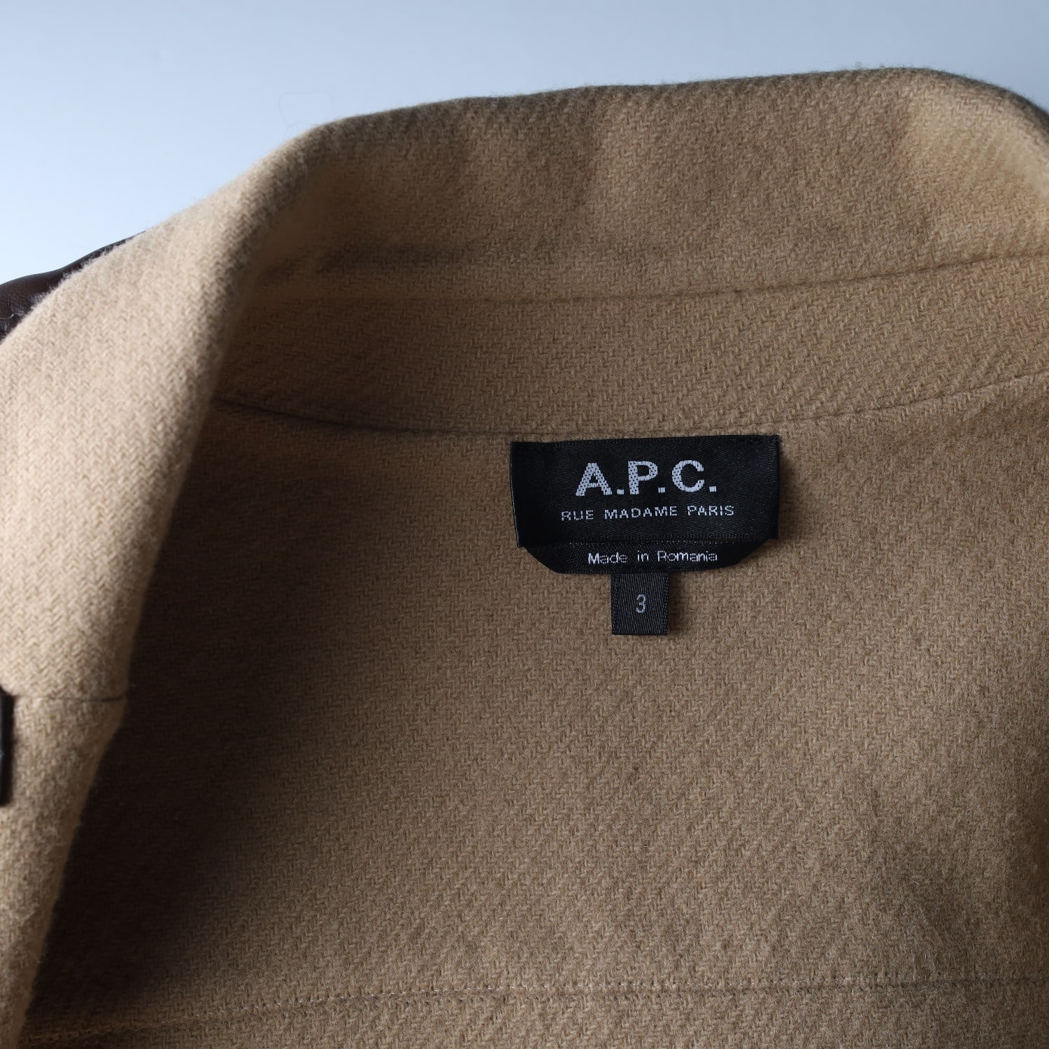 아페쎄 A.P.C. 브러시드 울 블렌드 펠트 롱 코트 이미지 3