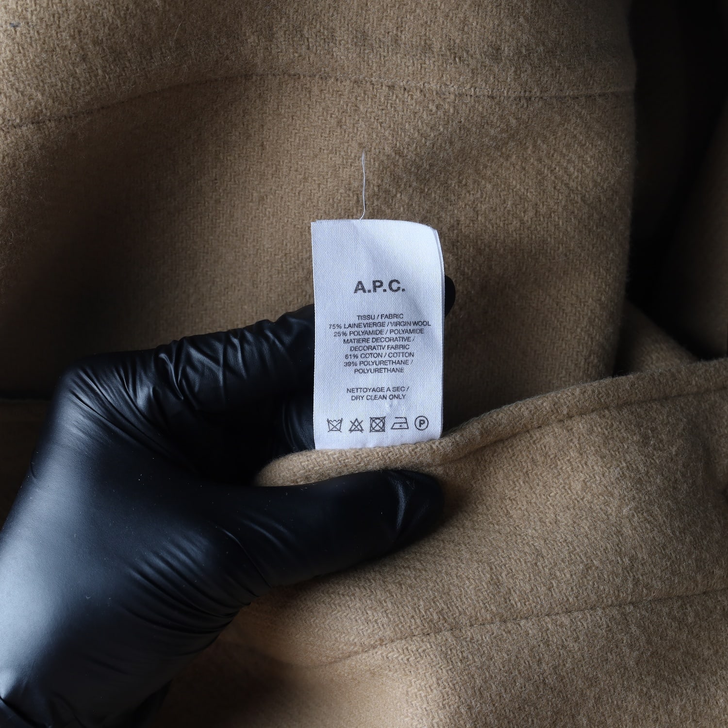 아페쎄 A.P.C. 브러시드 울 블렌드 펠트 롱 코트 이미지 4