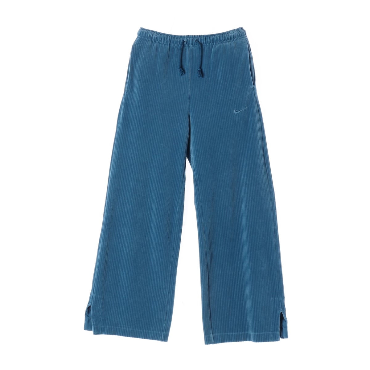나이키 23FW 벨루어 코듀로이 와이드 트레이닝 팬츠 블루 셋업 상세 이미지 1