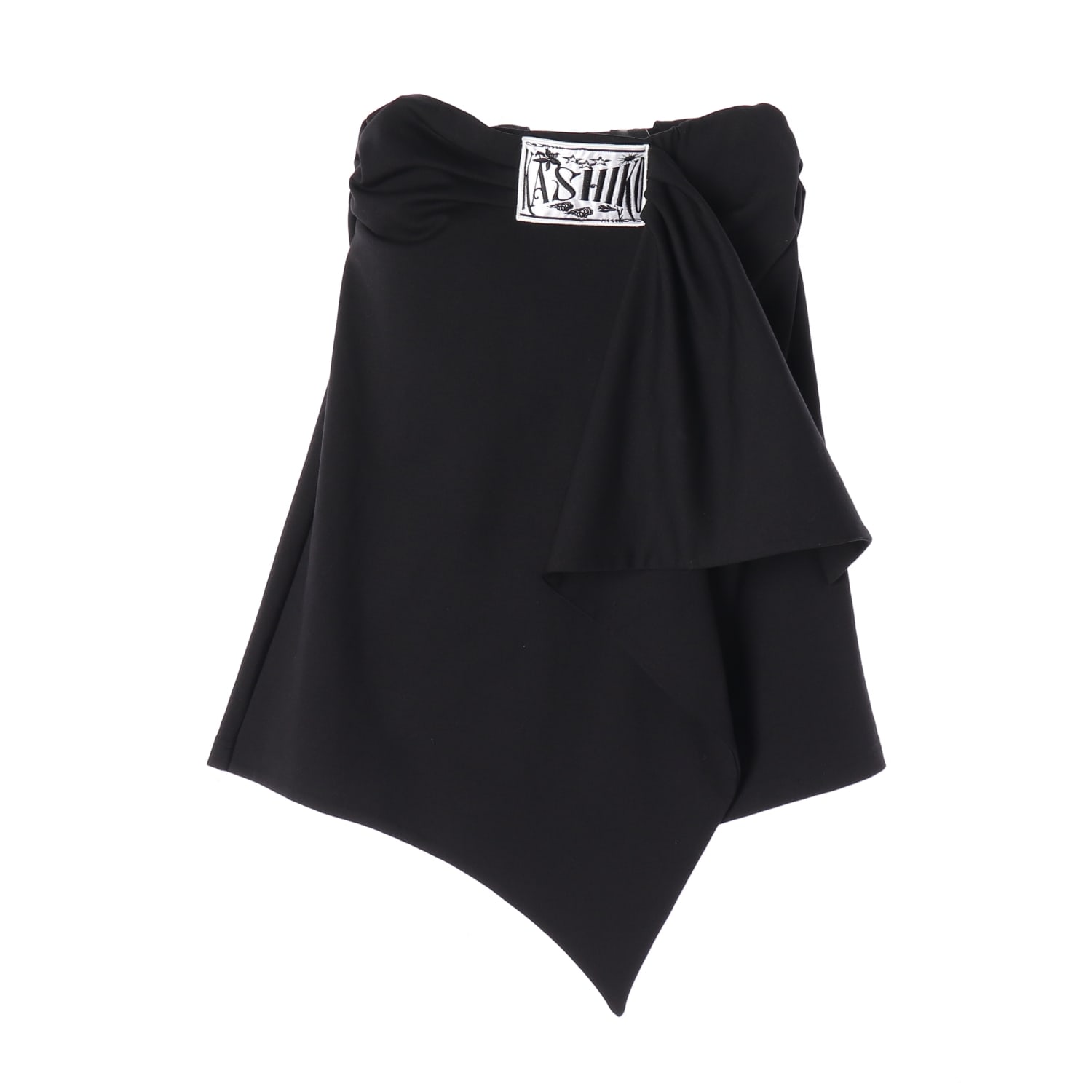 카시코 Embroied 패치 드레이프 랩 스커트 이미지 1