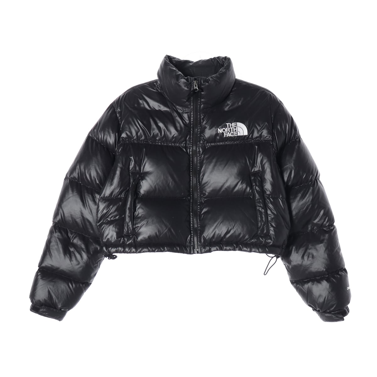 노스페이스 22FW 우먼즈 블랙 눕시 숏 다운 크롭 패딩 상세 이미지 1