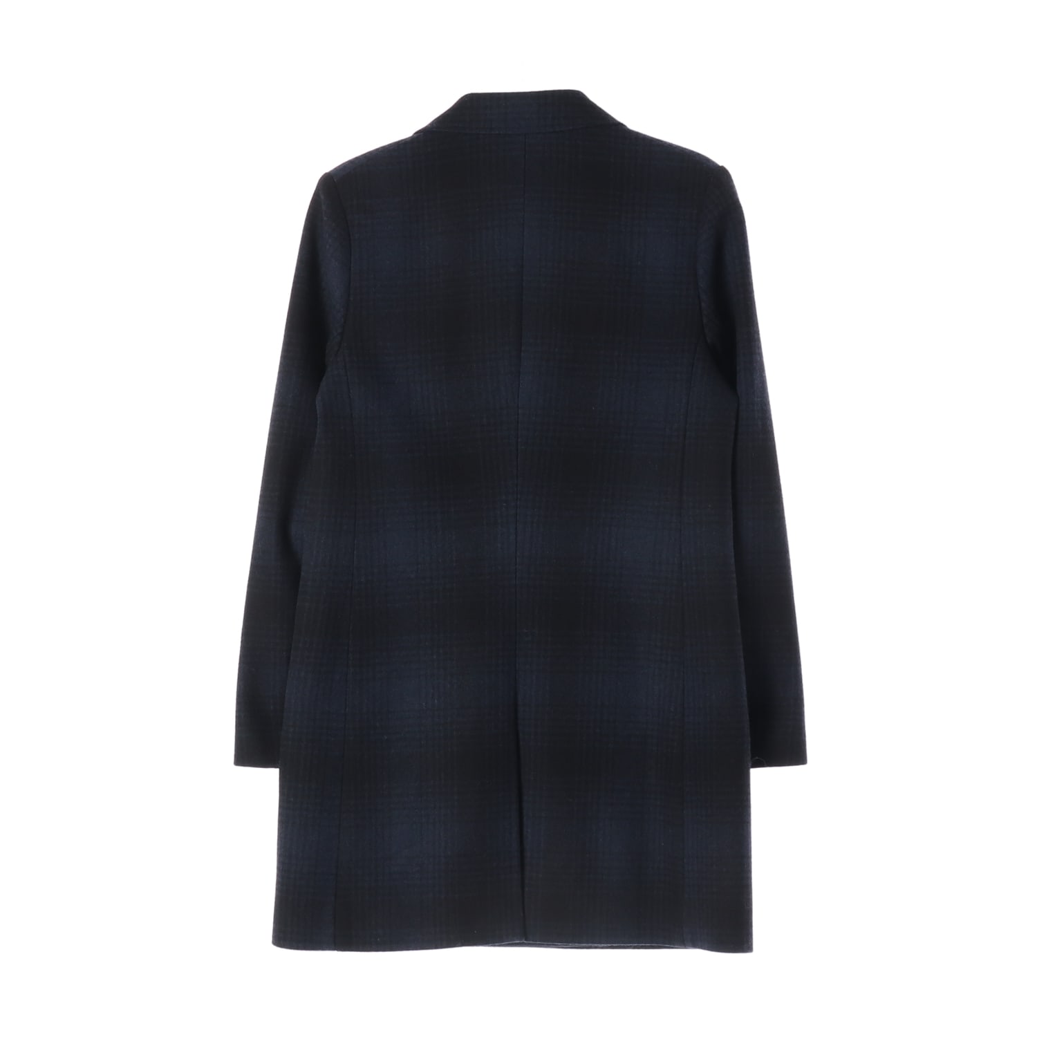 아페쎄 A.P.C. 체크 패턴 울 블렌드 더블 브레스티드 코트 이미지 3