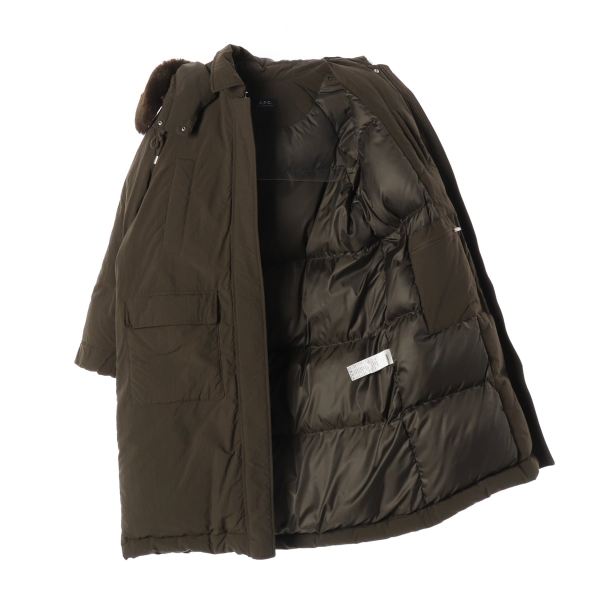 아페쎄 A.P.C. 구스다운 후드 야상 롱 패딩 상세 이미지 2