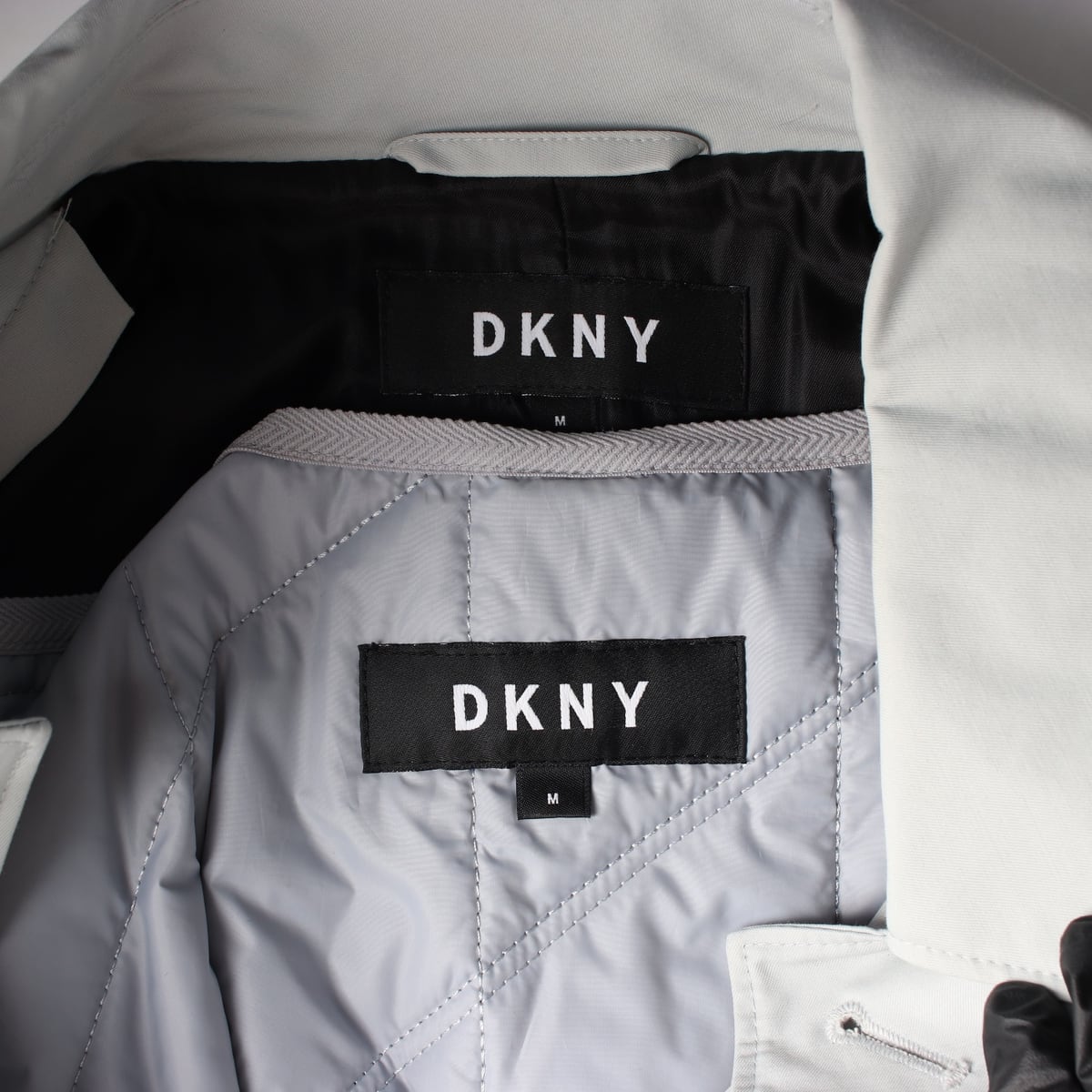 디케이엔와이 DKNY 패디드 안감 롱 코트 발마칸 재킷  상세 이미지 4