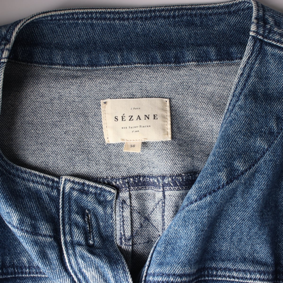 세잔 Sezane 데님 점프수트 상세 이미지 3