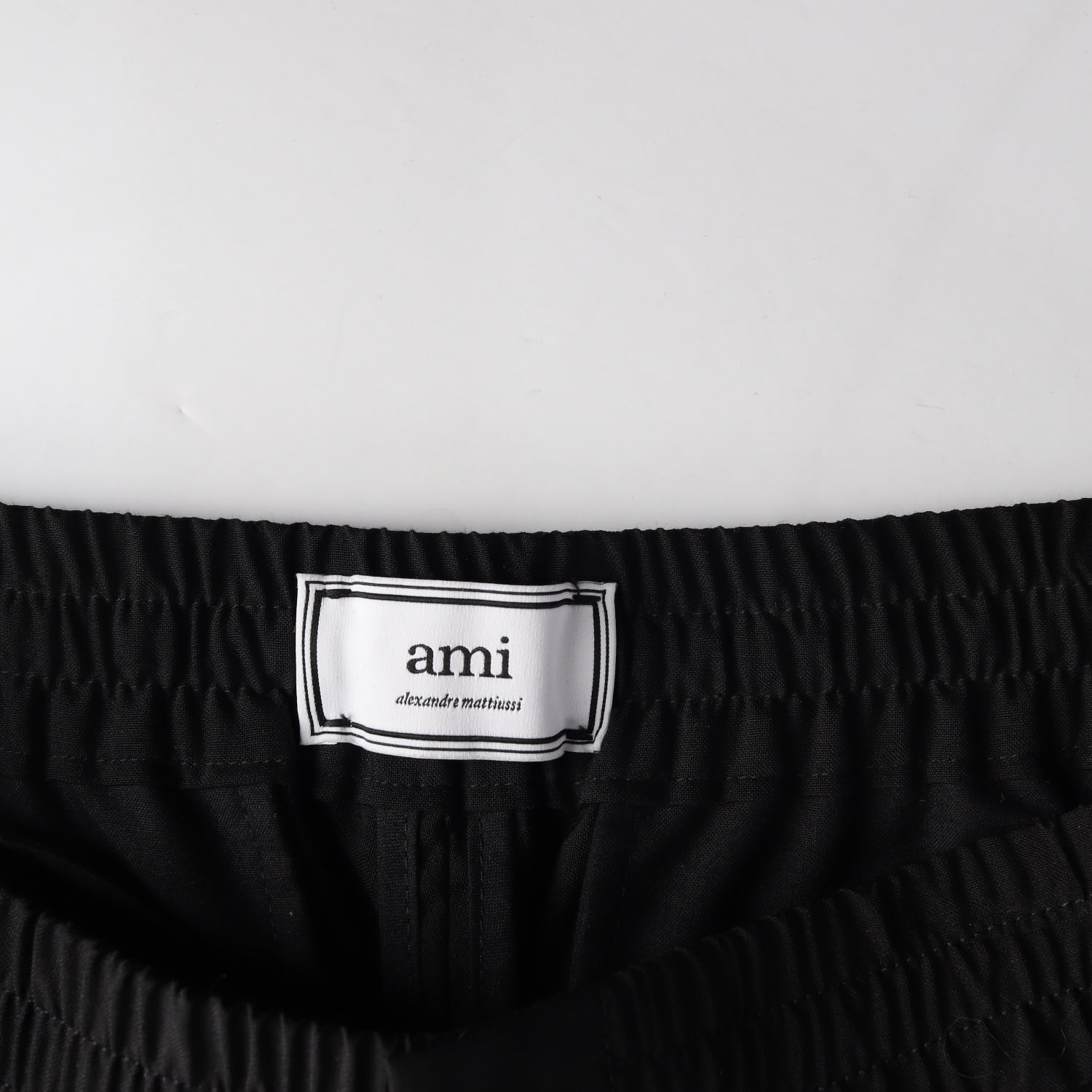 아미 ami 버진 울 100% 테이퍼드 슬랙스 팬츠 이미지 3