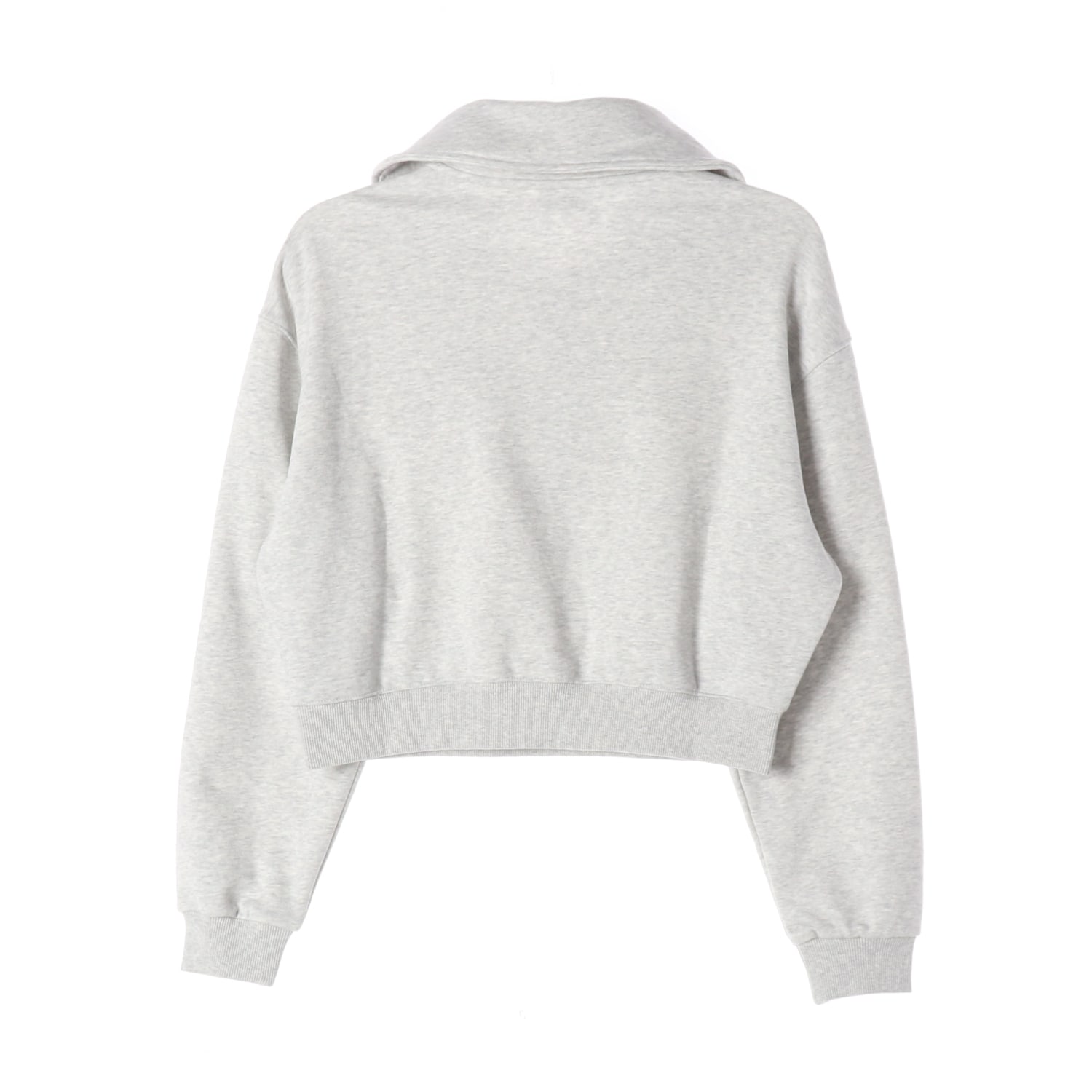 (새상품) 널디 NDY 24FW 수플레 크롭 스웻셔츠 멜란지화이트 이미지 2