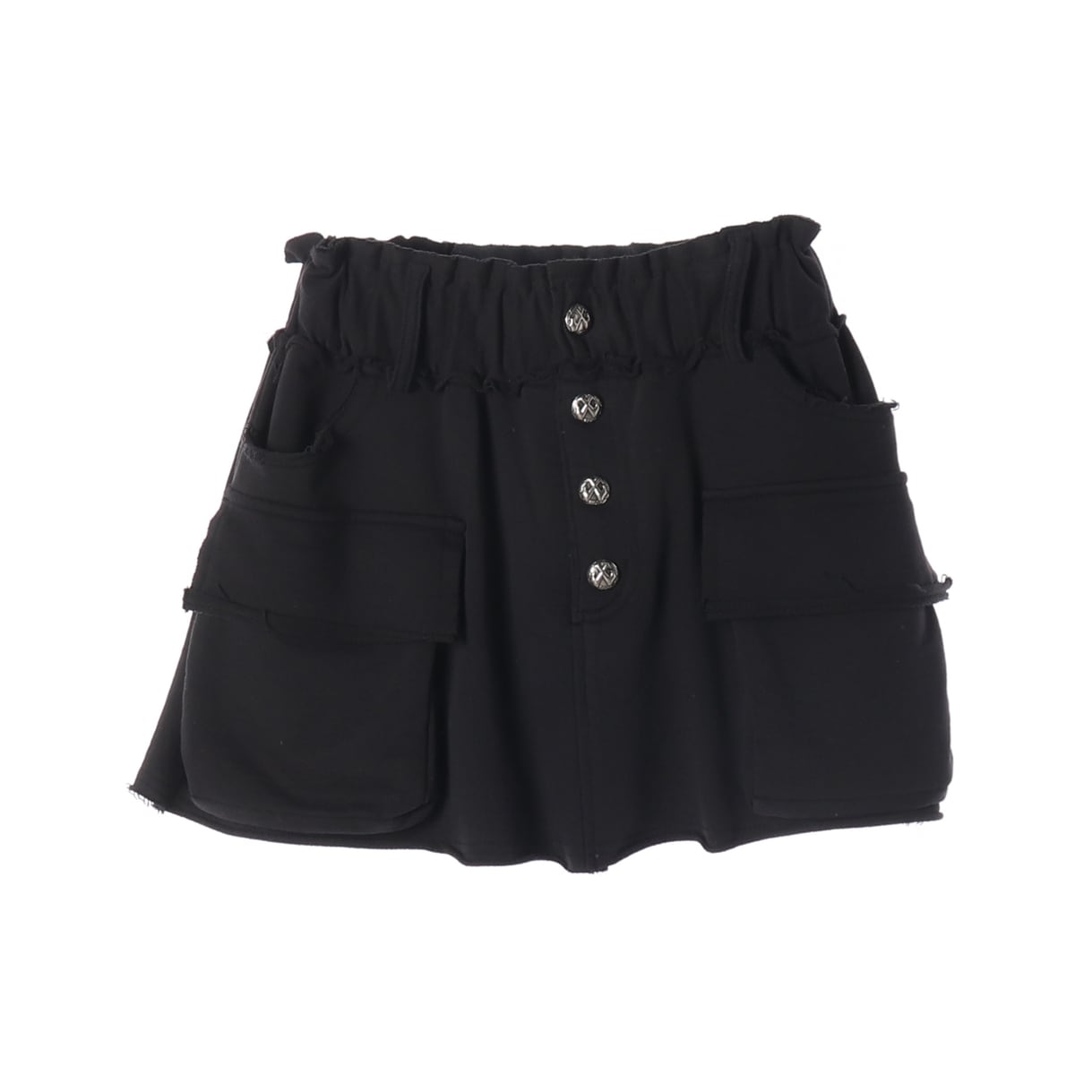엘이이와이 LEEY 23FW RIVET 리벳 카고 미니 스웻 스커트 블랙 상세 이미지 1