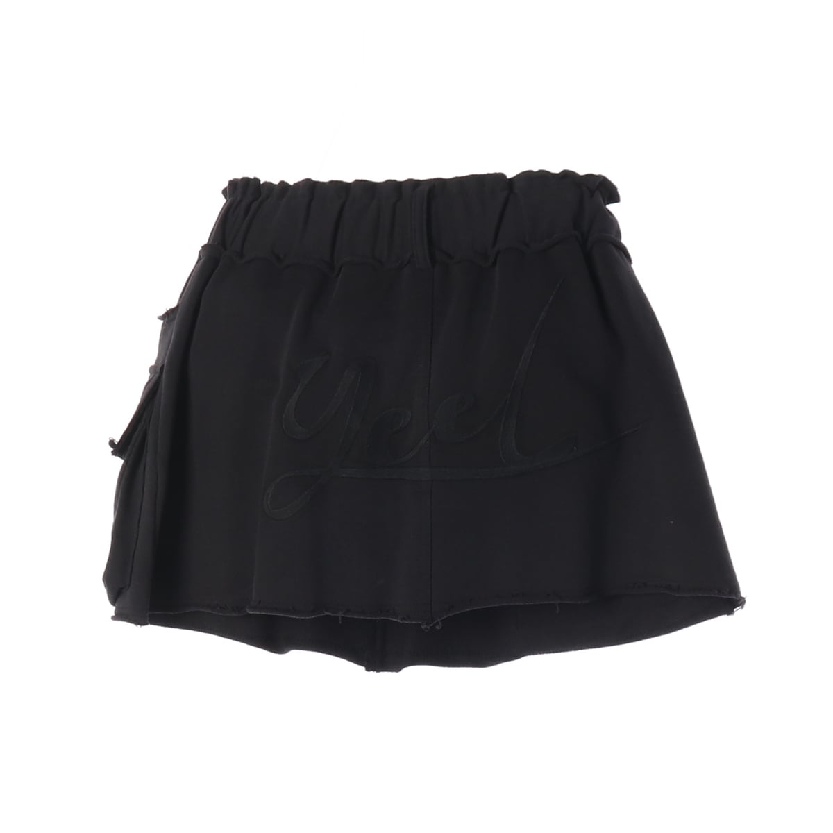 엘이이와이 LEEY 23FW RIVET 리벳 카고 미니 스웻 스커트 블랙 상세 이미지 2