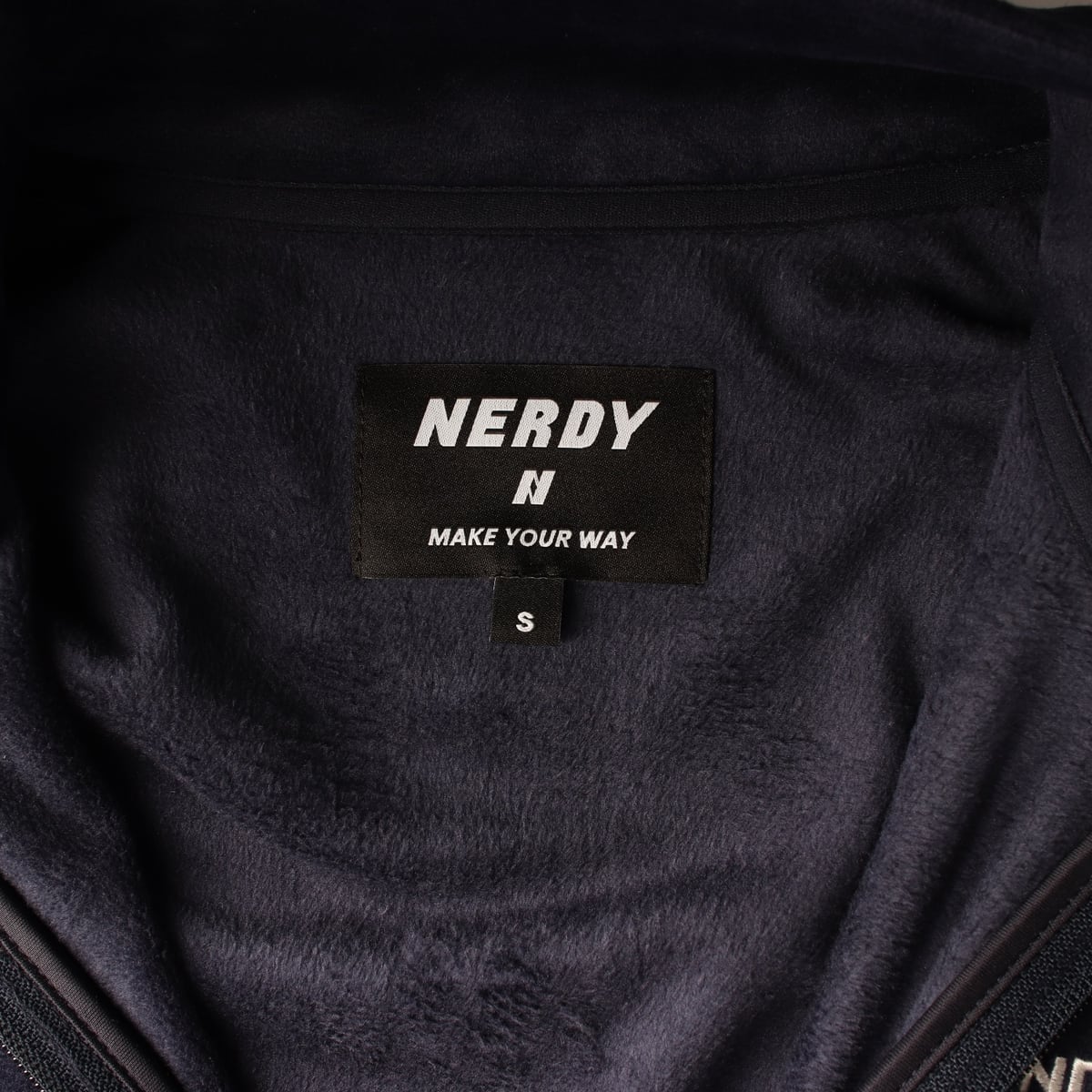 널디 NDY 25FW 벨벳 2WAY 집업 트랙 재킷 네이비 셋업 상세 이미지 3