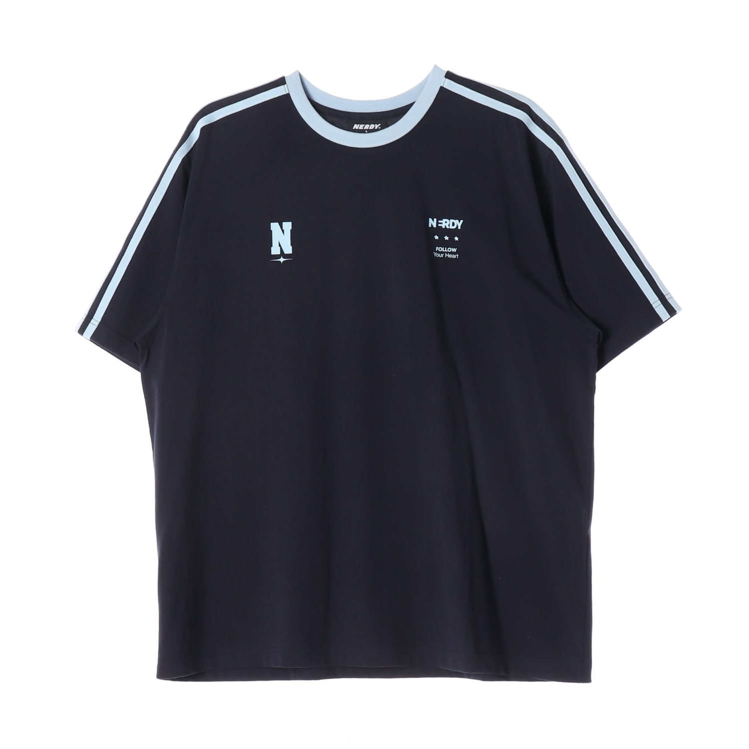 널디 NDY 25SS 스포티 NY 반팔 티셔츠 네이비 이미지 1