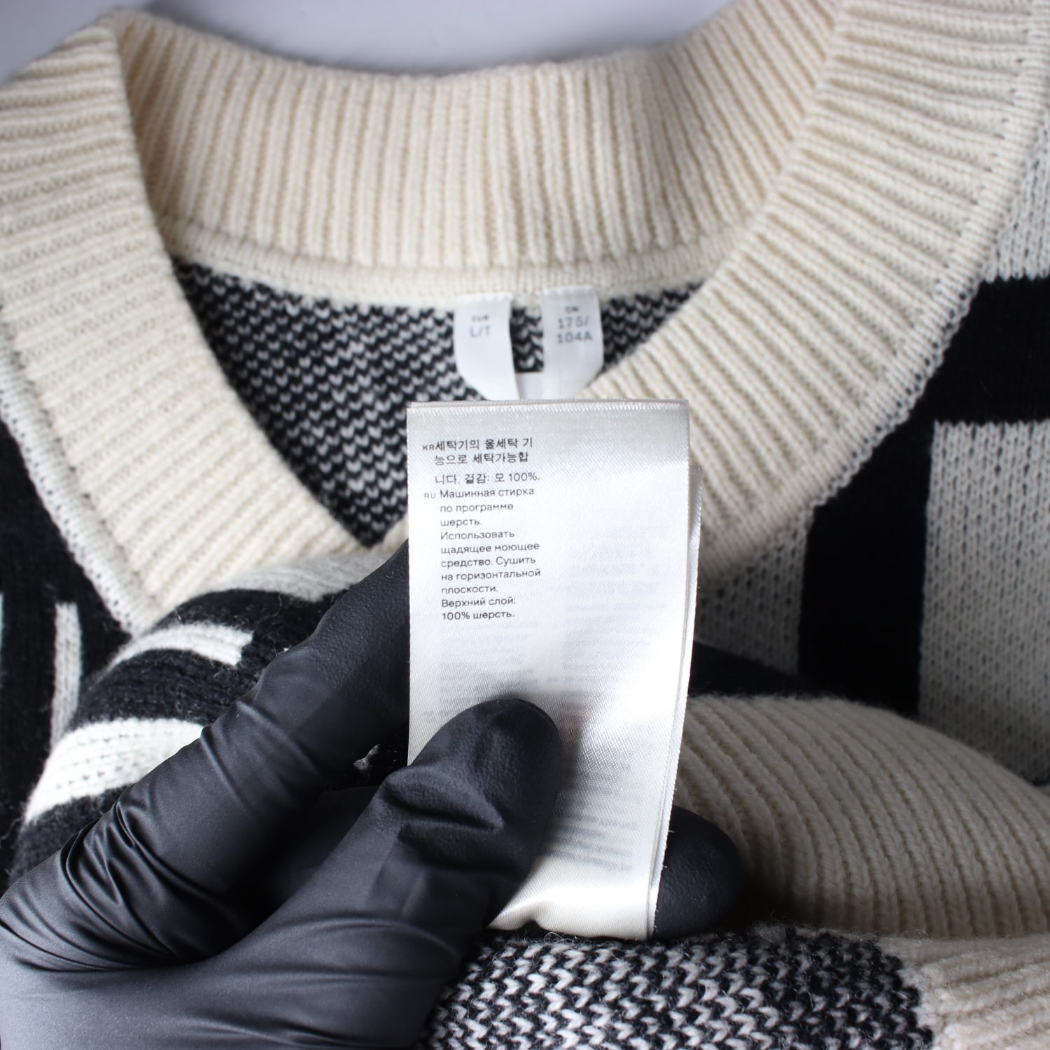 아르켓 21FW 체크 패턴 울 조끼 베스트 이미지 5