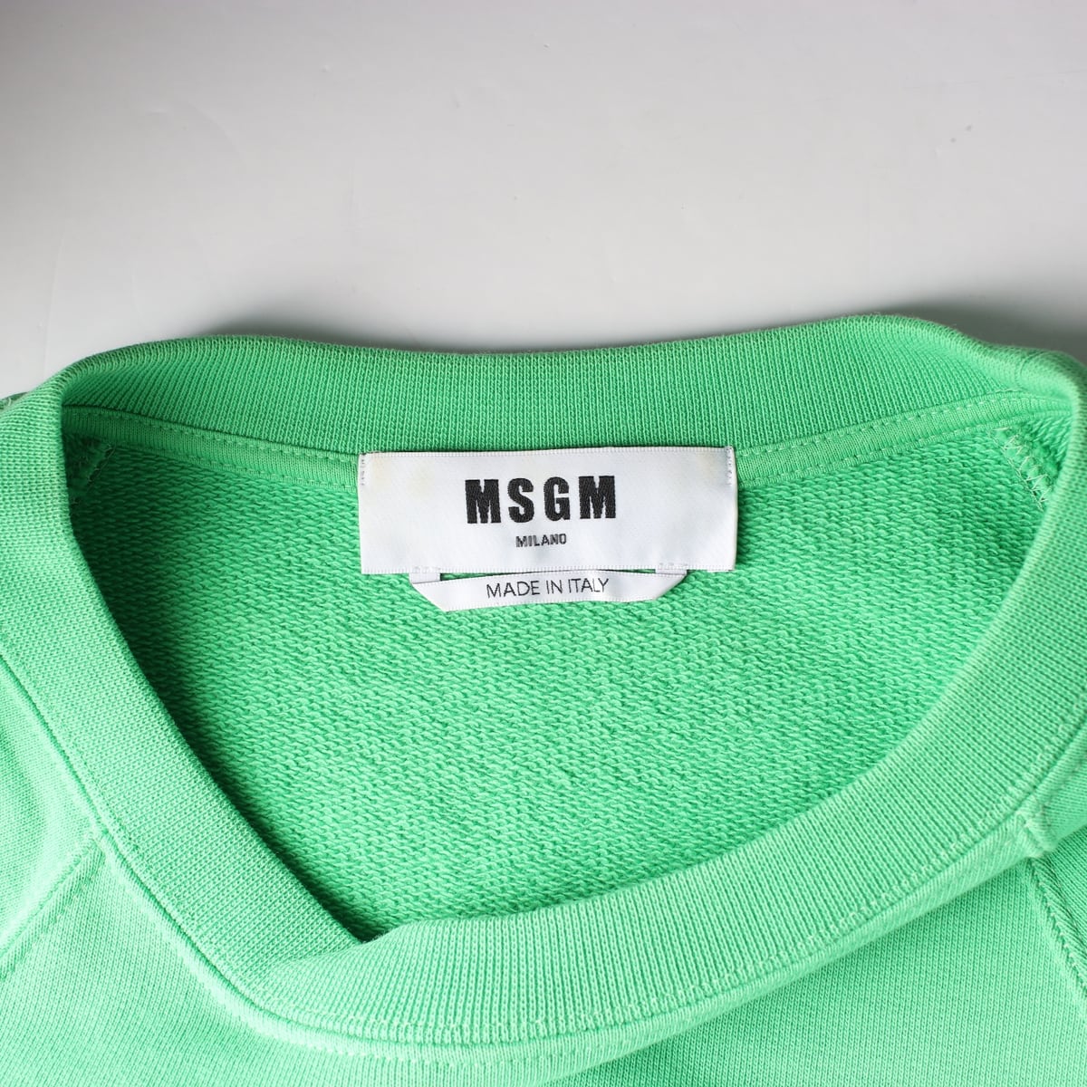엠에스지엠 MSGM 21SS 로고 스웨트셔츠 맨투맨 그린 상세 이미지 3