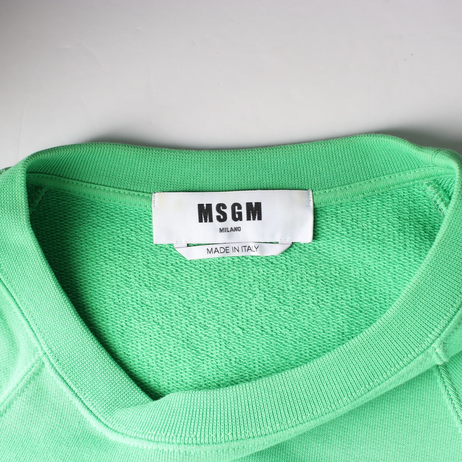 엠에스지엠 MSGM 21SS 로고 스웨트셔츠 맨투맨 그린 이미지 3