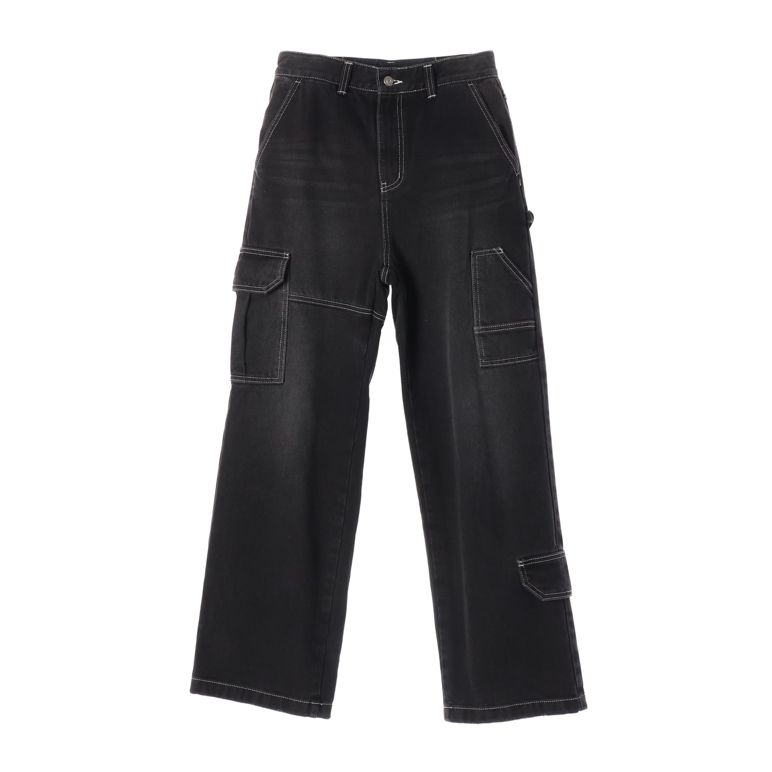 인스턴트펑크 22FW 포켓 블랙 데님 팬츠 이미지 1