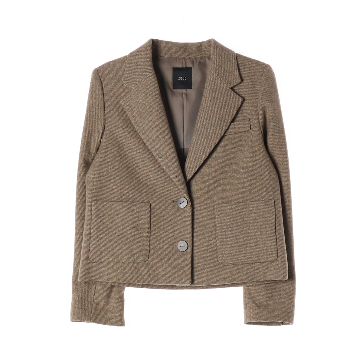 주크 22FW 울 블렌드 블레이저 크롭 재킷 베이지 상세 이미지 1
