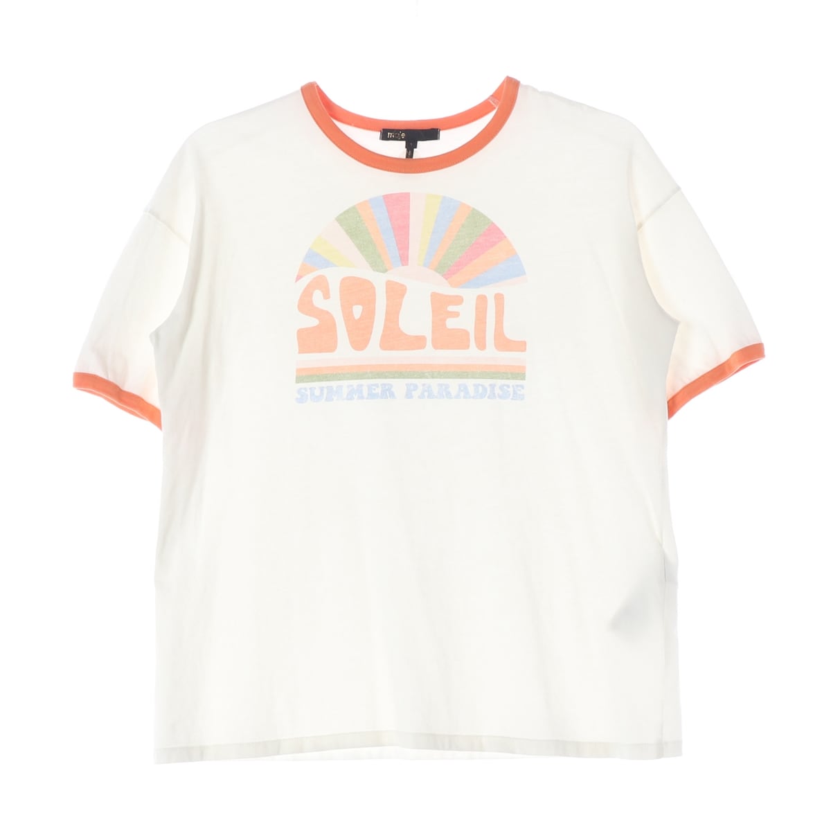 마쥬 SOLEIL 그래픽 프린트 반팔 티셔츠 링거티 상세 이미지 1