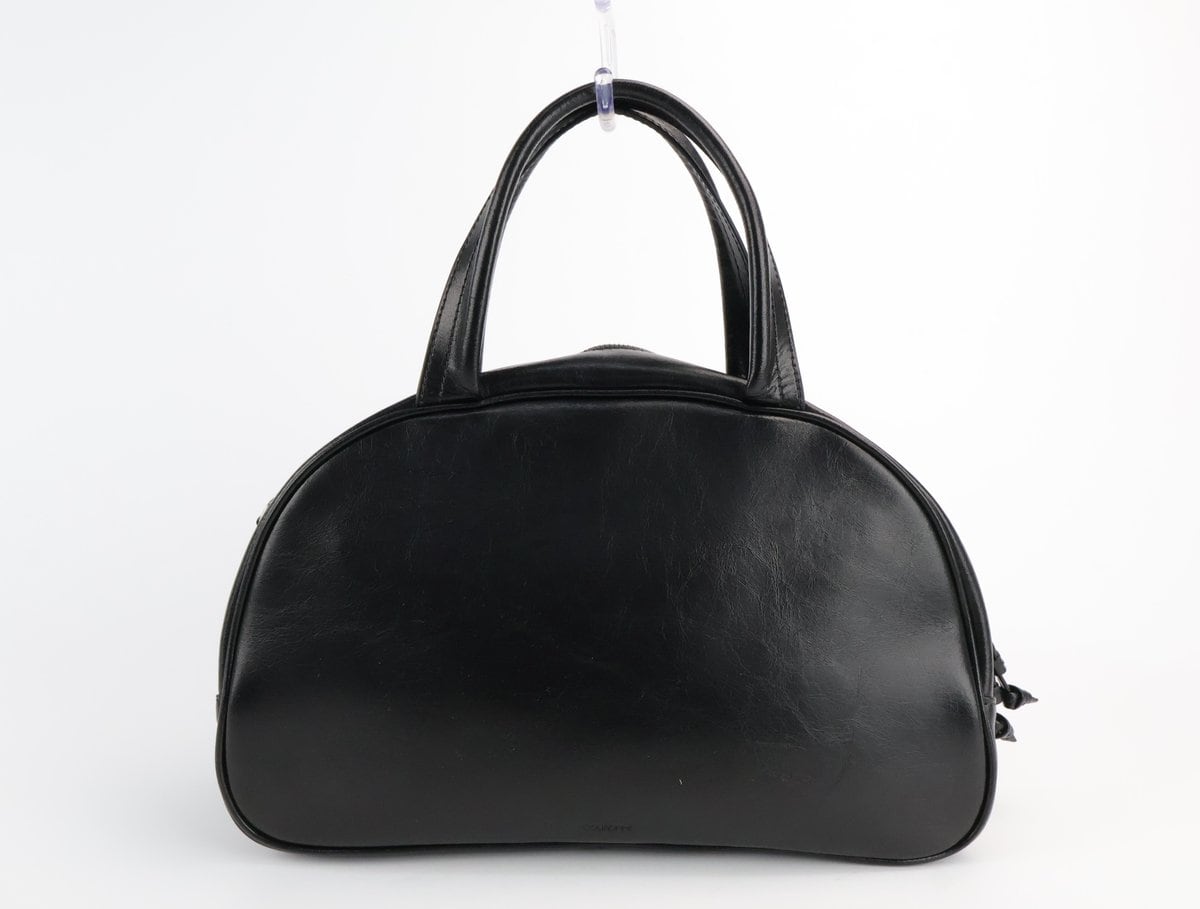 쿠론 Buttony Tote 33 블랙 레더 토트백 숄더백 상세 이미지 3
