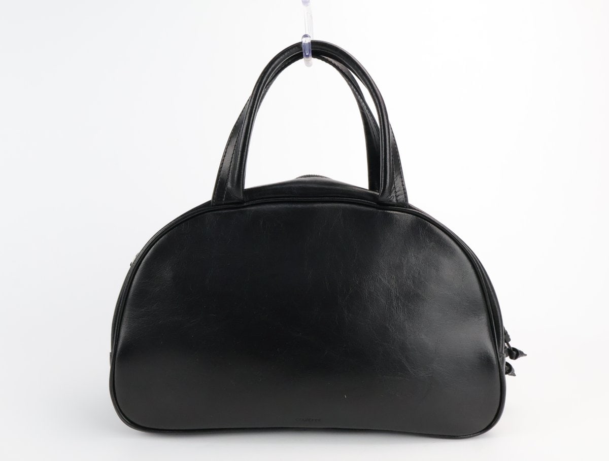 쿠론 Buttony Tote 33 블랙 레더 토트백 숄더백 이미지 3