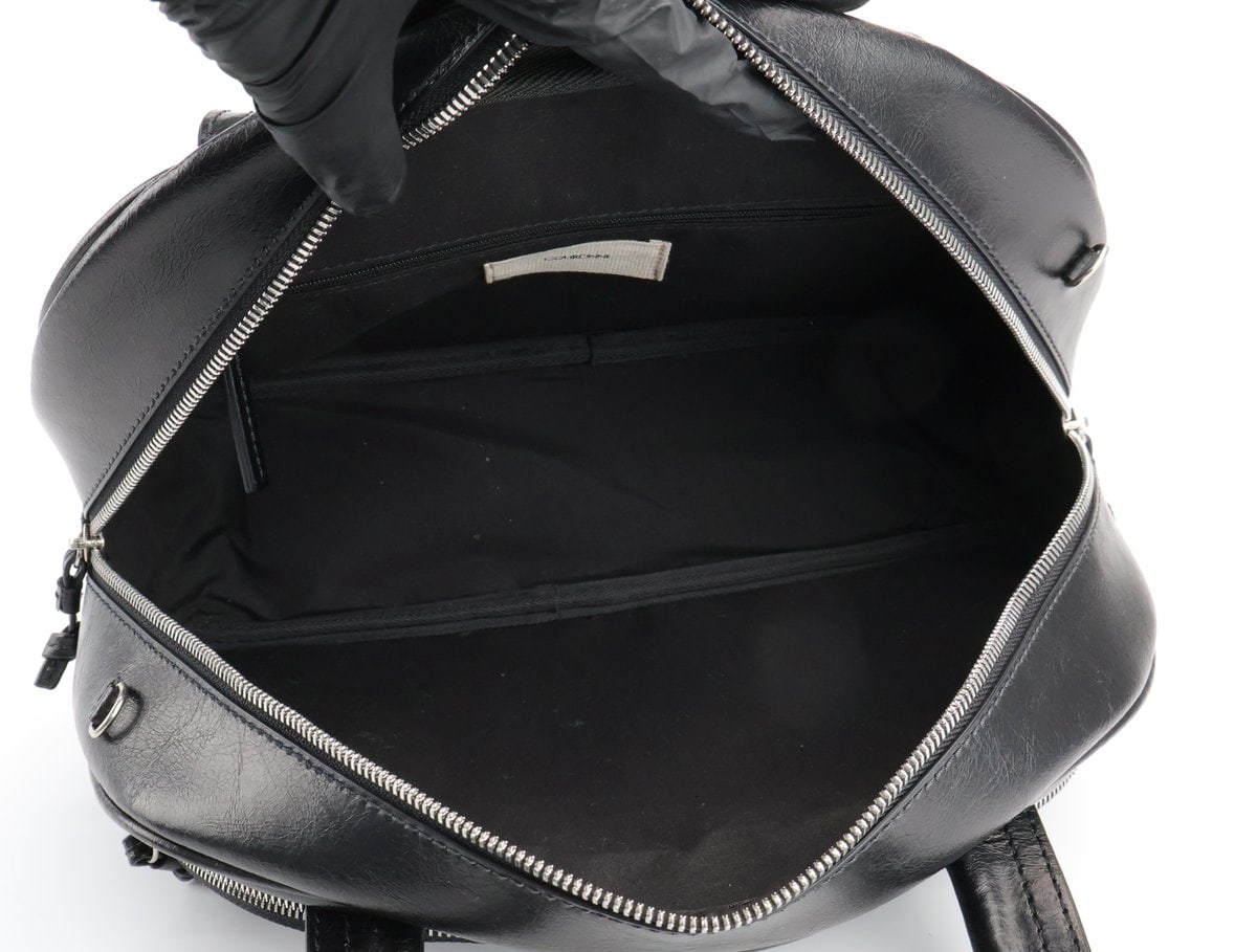 쿠론 Buttony Tote 33 블랙 레더 토트백 숄더백 이미지 7