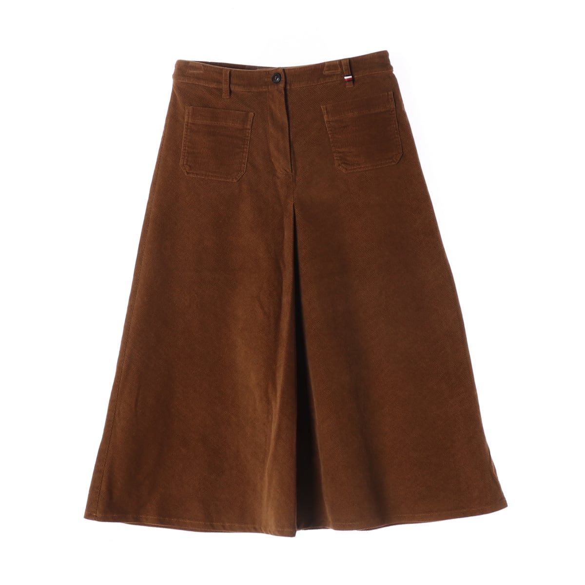 타미힐피거 프론트 포켓 코듀로이 플레어 베이직 롱 스커트  상세 이미지 1