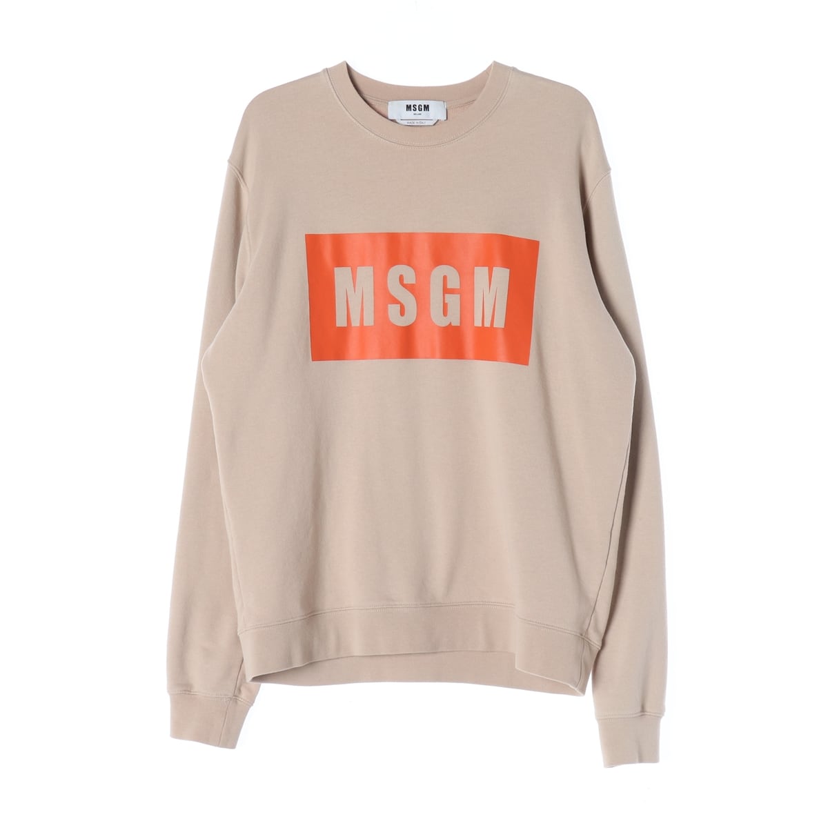 엠에스지엠 MSGM 21FW 로고 프린트 스웨트셔츠 베이지 상세 이미지 1