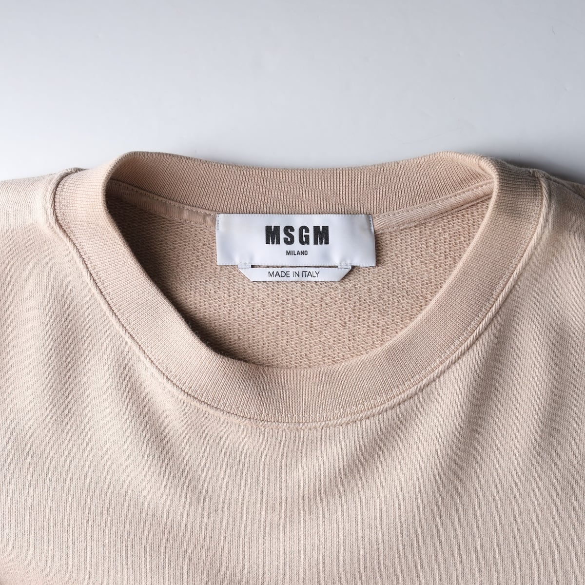 엠에스지엠 MSGM 21FW 로고 프린트 스웨트셔츠 베이지 상세 이미지 3