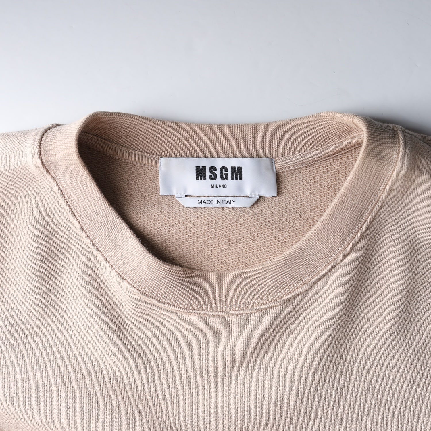 엠에스지엠 MSGM 21FW 로고 프린트 스웨트셔츠 베이지 이미지 3