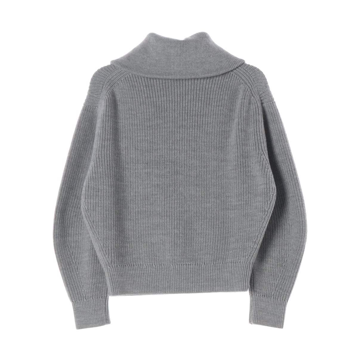 코스 22FW 울 블렌드 하프집업 카라 니트 그레이 상세 이미지 2