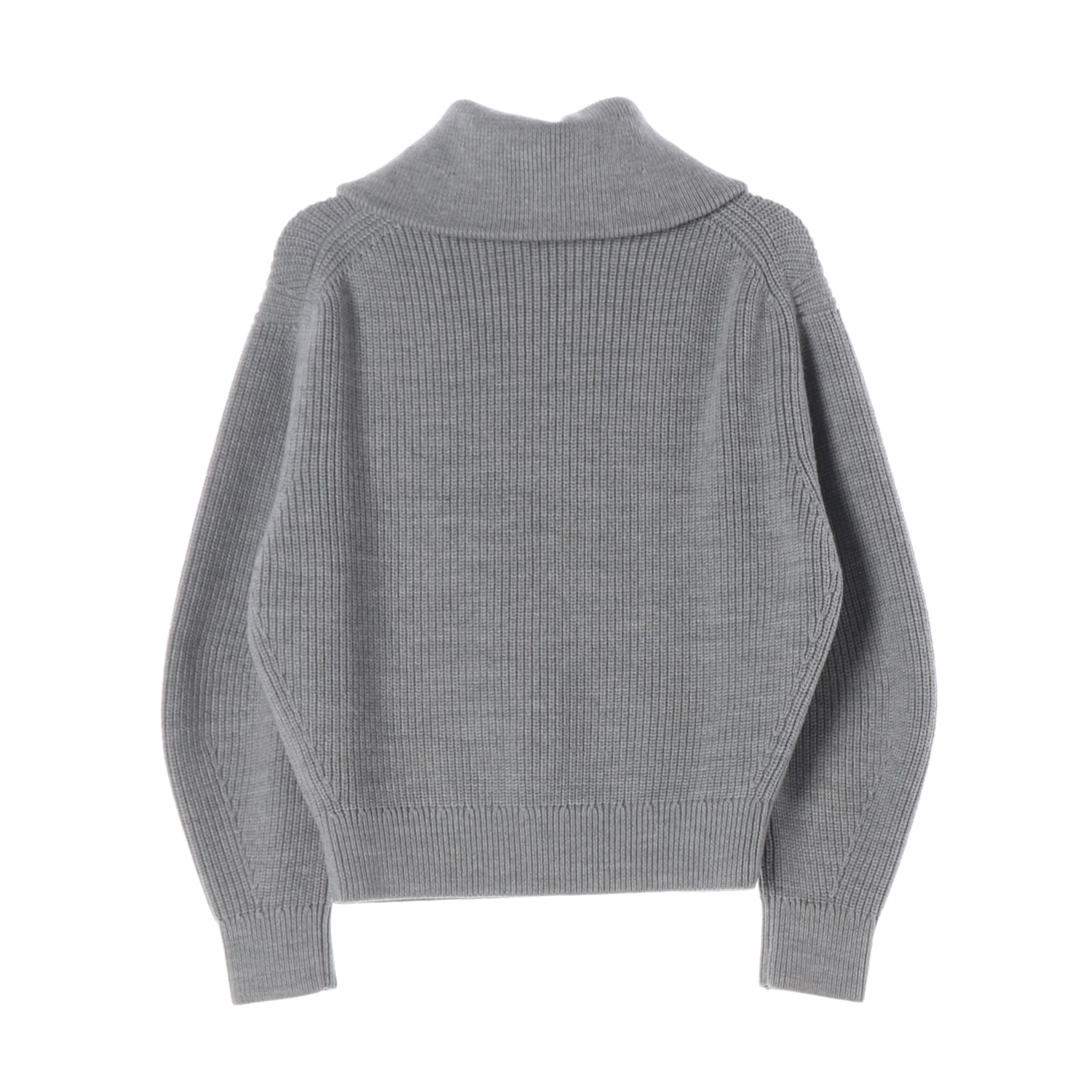 코스 22FW 울 블렌드 하프집업 카라 니트 그레이 이미지 2