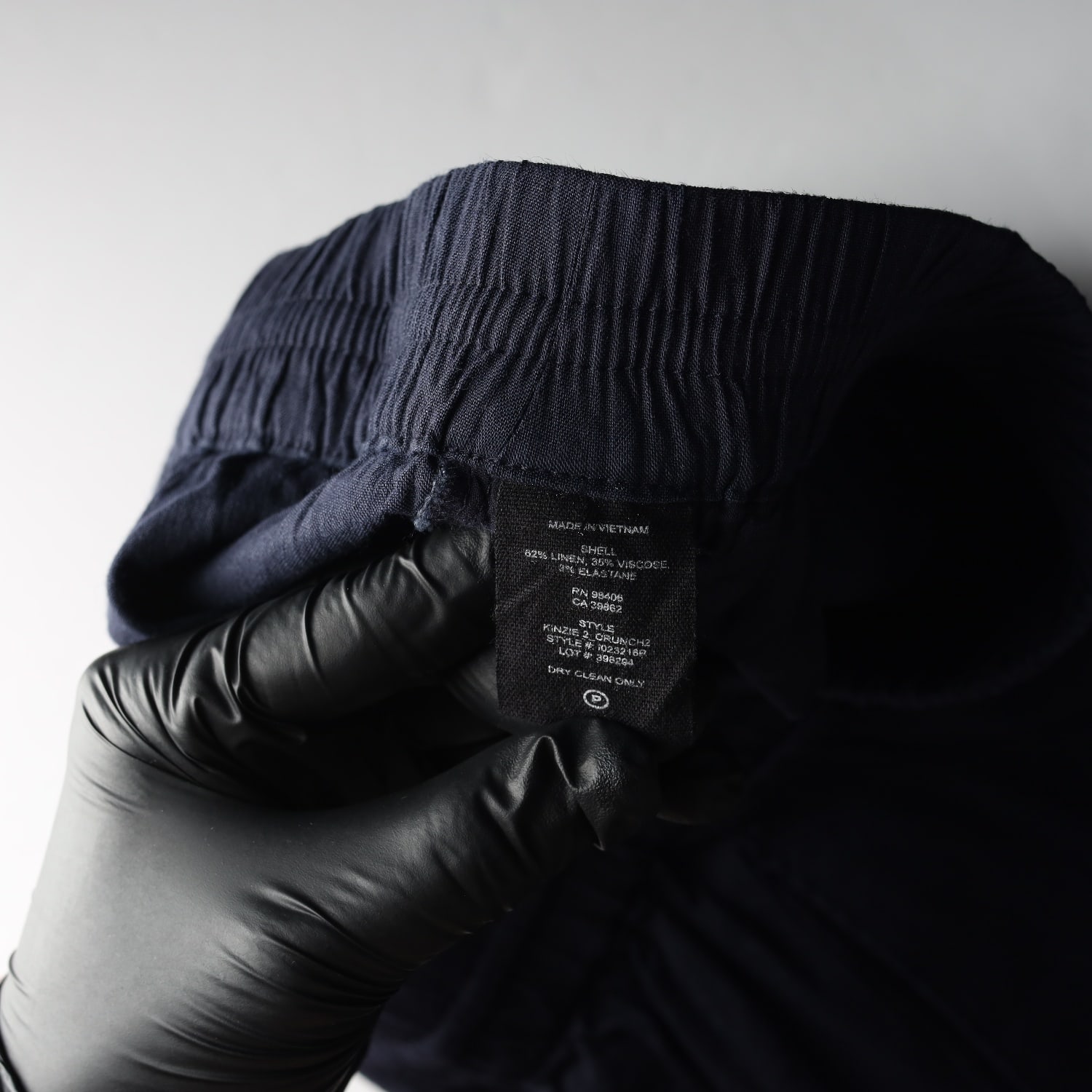 띠어리 린넨 블렌드 숏팬츠 밴딩 반바지 쇼츠 네이비  이미지 4