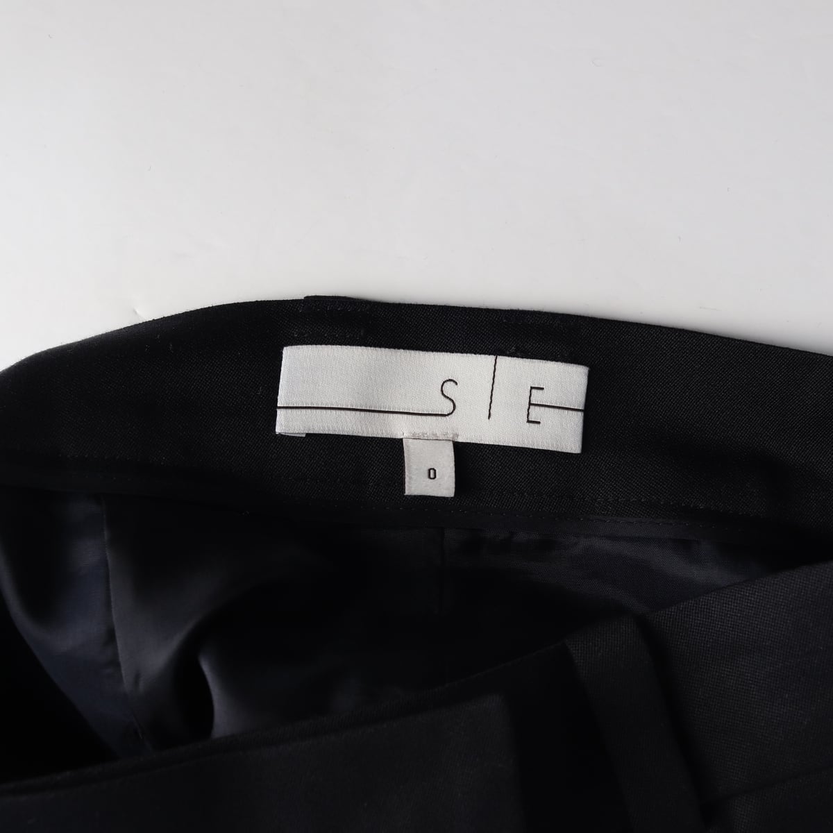 시에 SIE 울 블렌드 슬릿 스커트 상세 이미지 3