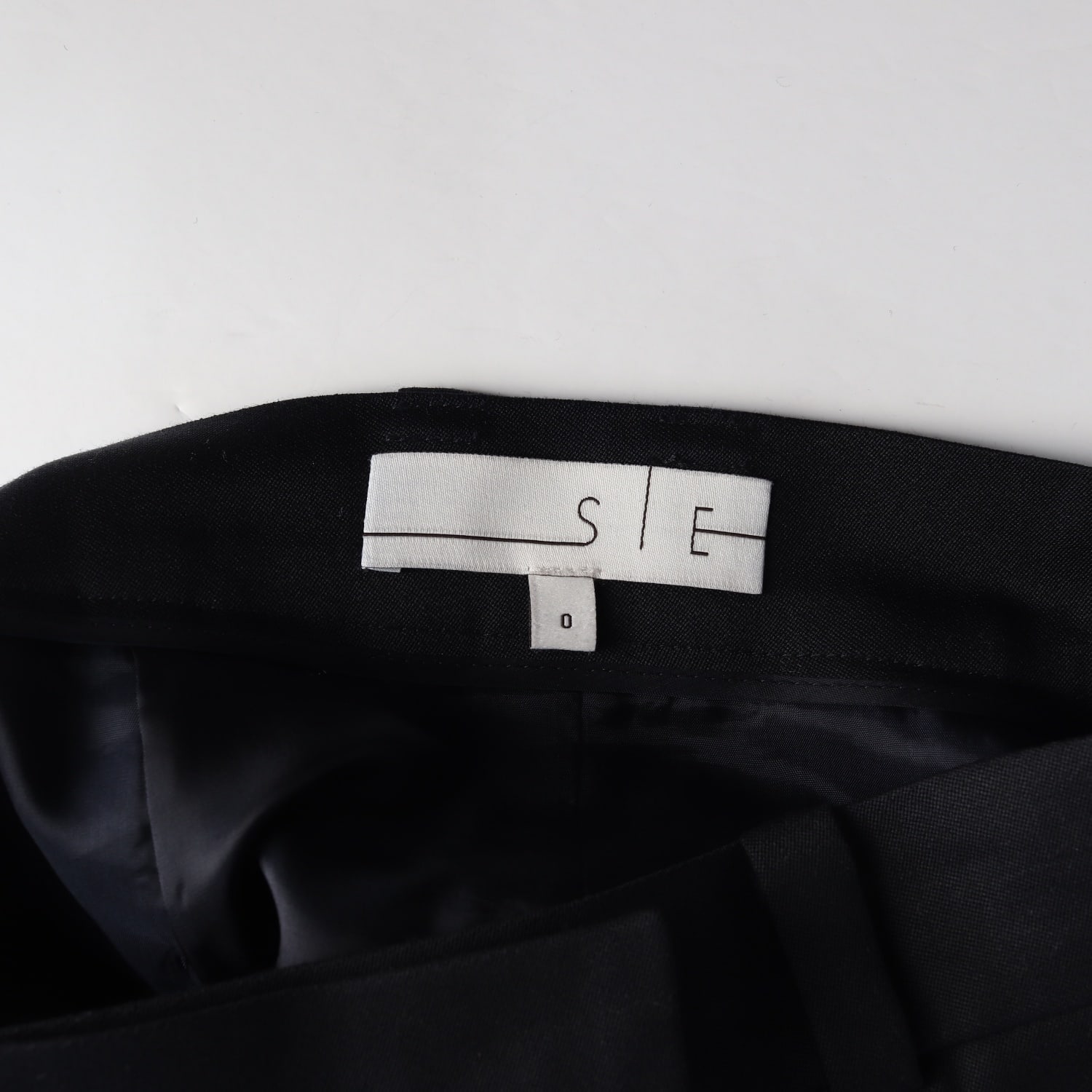 시에 SIE 울 블렌드 슬릿 스커트 이미지 3