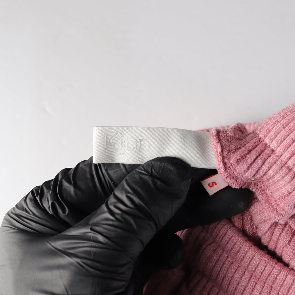 기준 22FW 리브 라운지 팬츠 스웨트팬츠 핑크 상세 이미지 3