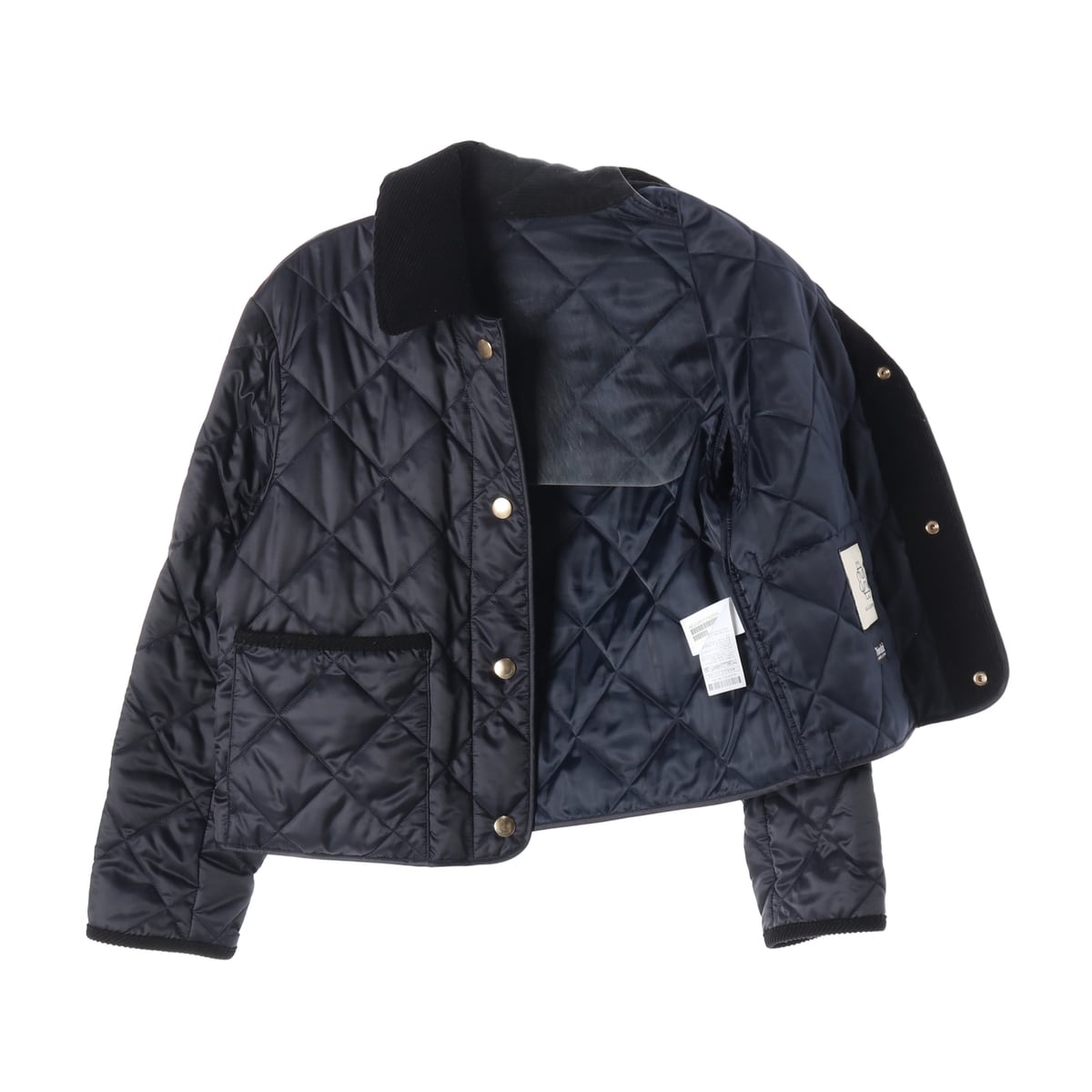 앳코너 22FW 코듀로이 카라 퀼팅 숏 패딩 재킷 상세 이미지 2