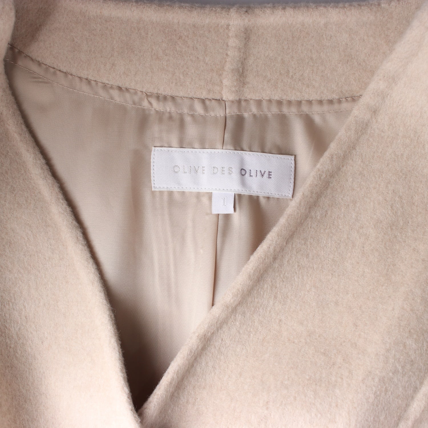 올리브데올리브 24FW 캐시미어 핸드메이드 브이넥 코트 재킷 이미지 4